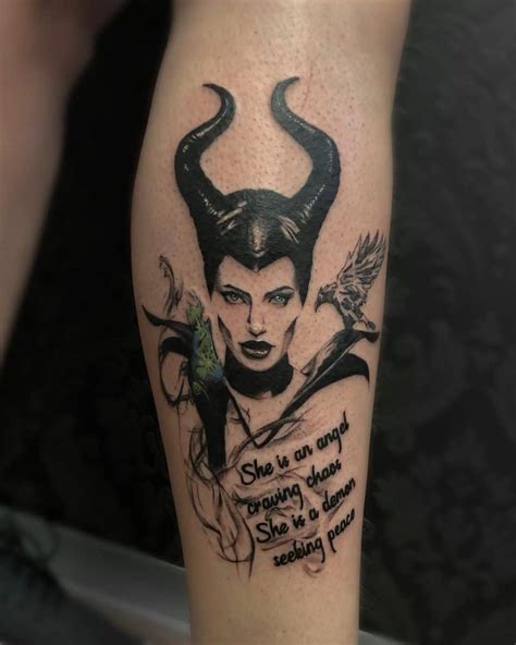 maleficent tattoos|what does maleficent tattoo mean.